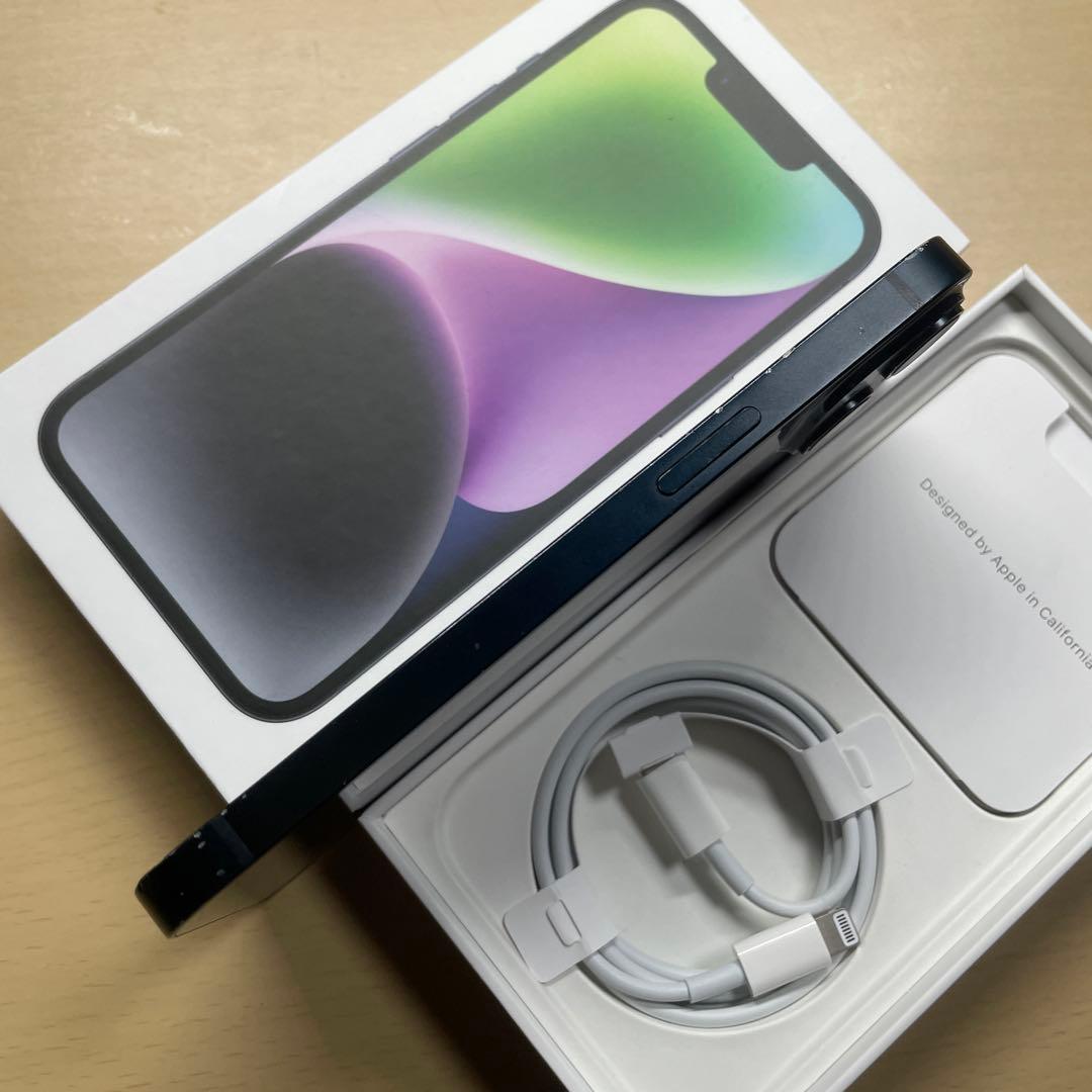 iPhone14 128GB SIMフリー　割れなし　バッテリー最大容量85%