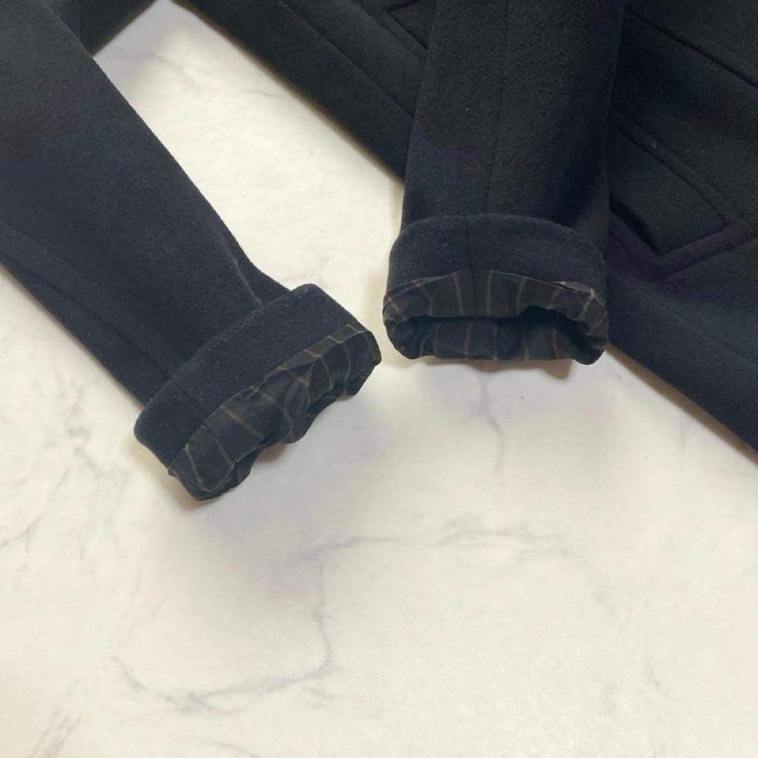 マッキントッシュロンドン カシミヤ混 ピーコート ダブル ネイビー 38