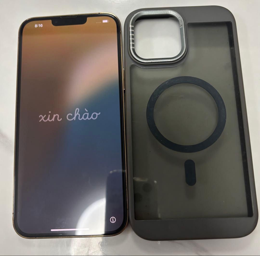 極美品 iPhone13ProMax 256GB ゴールド デュアルSiM