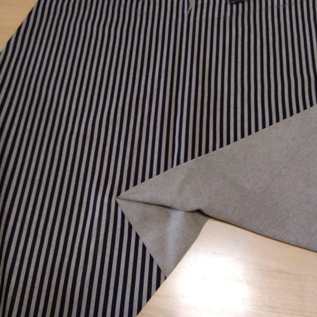 イッセイミヤケ　me ストライプ キュロットパンツ バックポケット付き