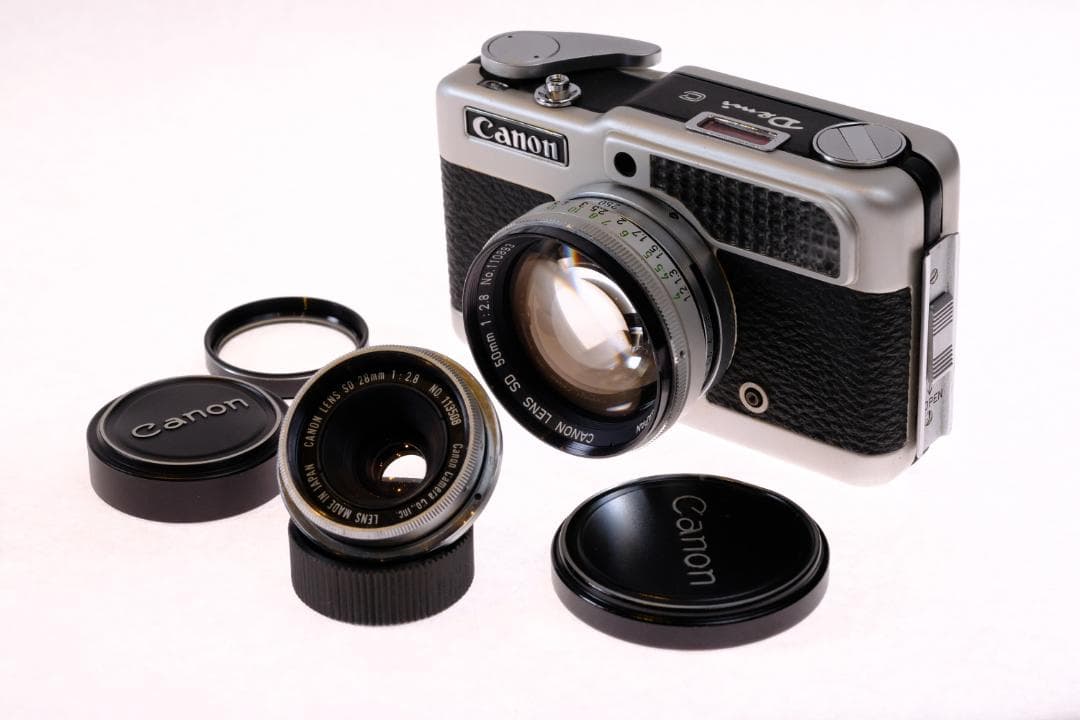 キヤノン DEMI & DEMI-C レンズ3本 モルト張替 2台セット