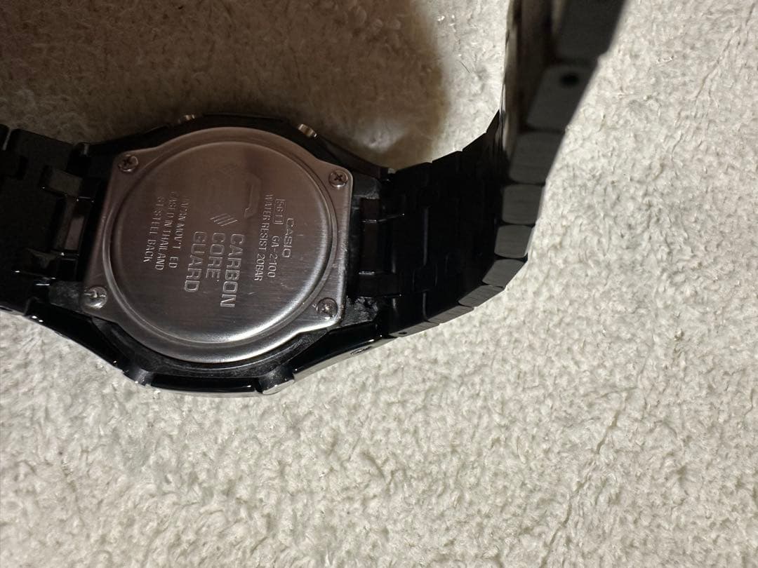 GA2100 カスタムパーツ付　黒文字盤　美品