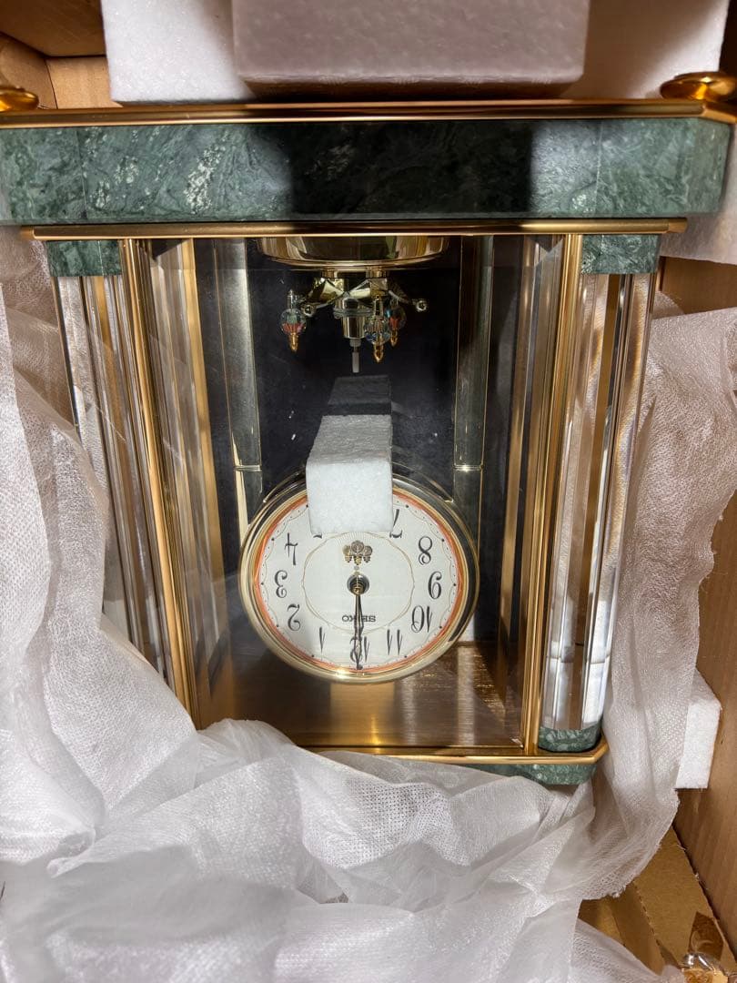 通電確認済　セイコー置時計 エムブレム　HW926G SEIKO内閣総理大臣贈呈