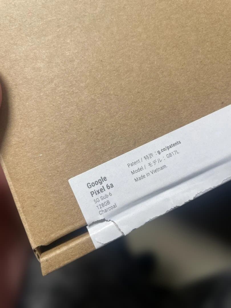 新品未使用　GooglePixel6a チャコールブラック 128GB