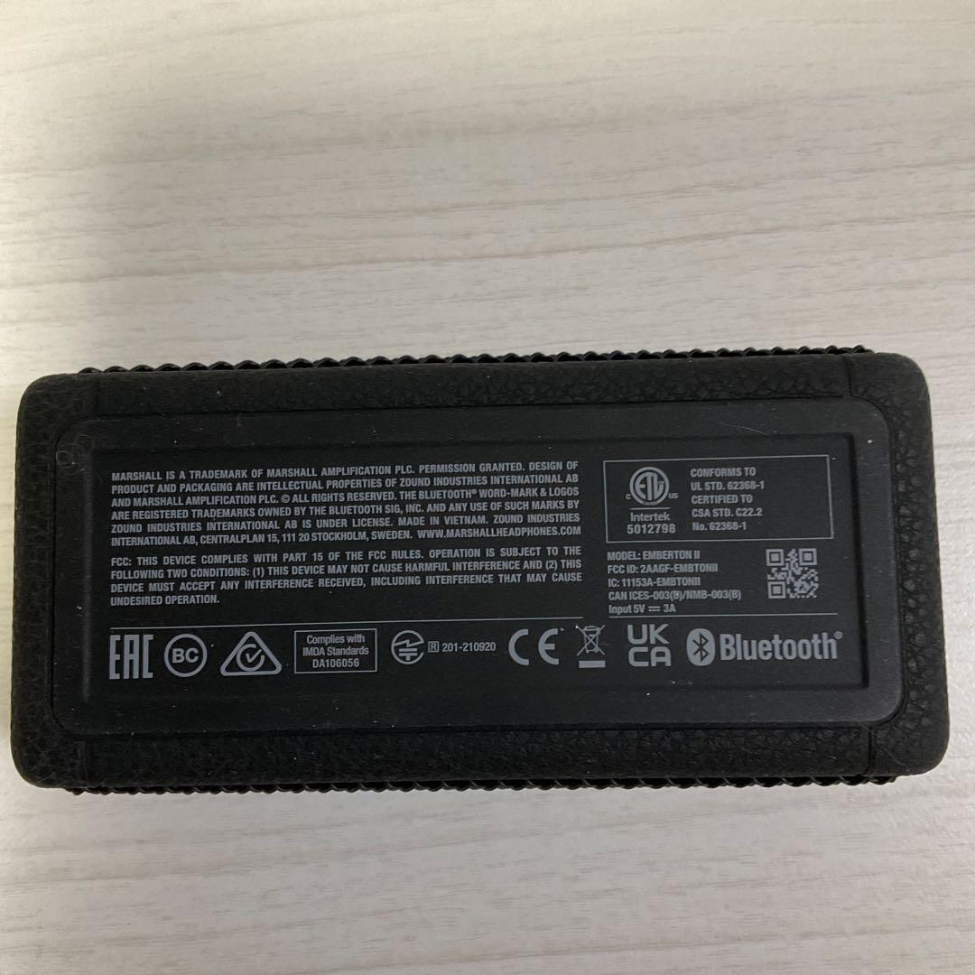 【美品】正規品　marshall EMBERTON II 動作良好 マーシャル