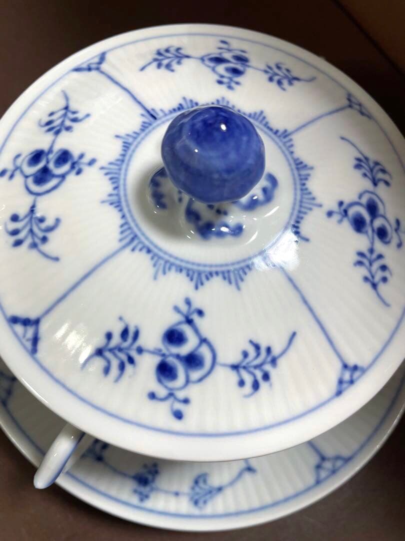 あ*ん様 ロイヤルコペンハーゲンブルーフルーテッドプレインスープカップ＆ソーサー