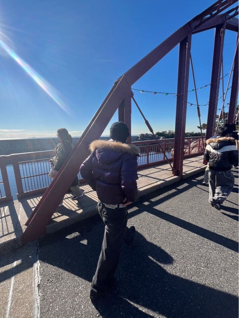 『archive』y2k グランジ光沢パープル ファー付きダウンジャケット