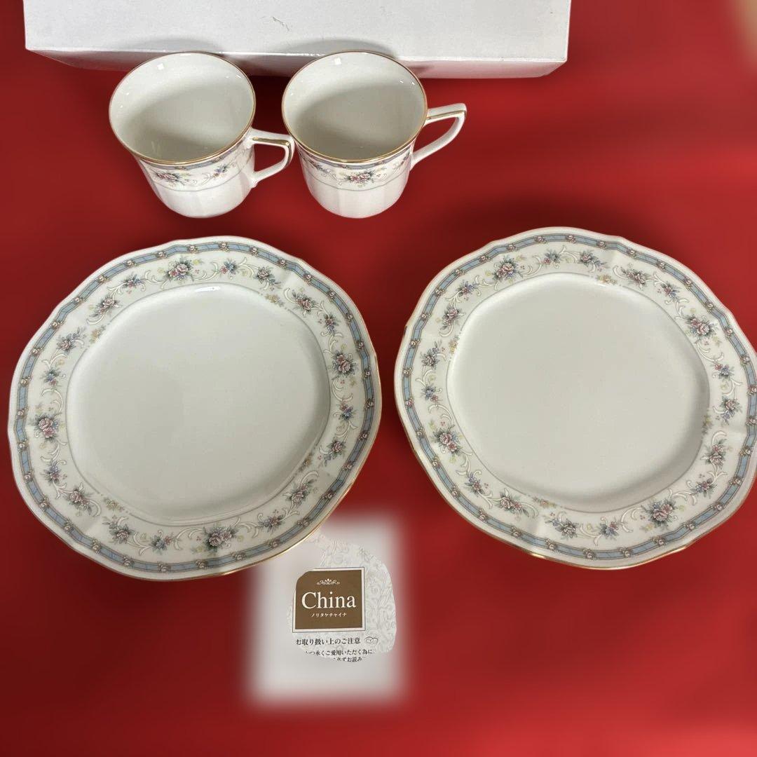 未使用ノリタケ NORITAKE アイボリーチャイナ モーニングセット（2客）