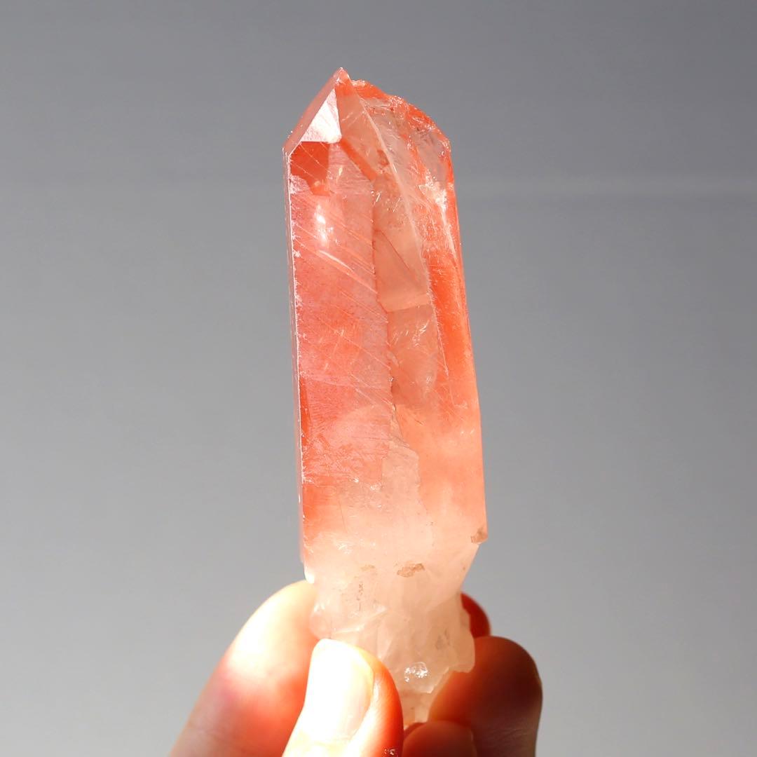 ソウルメイトツイン ディープピンクレムリアンシード 天然石 水晶 鉱物ツインレイ