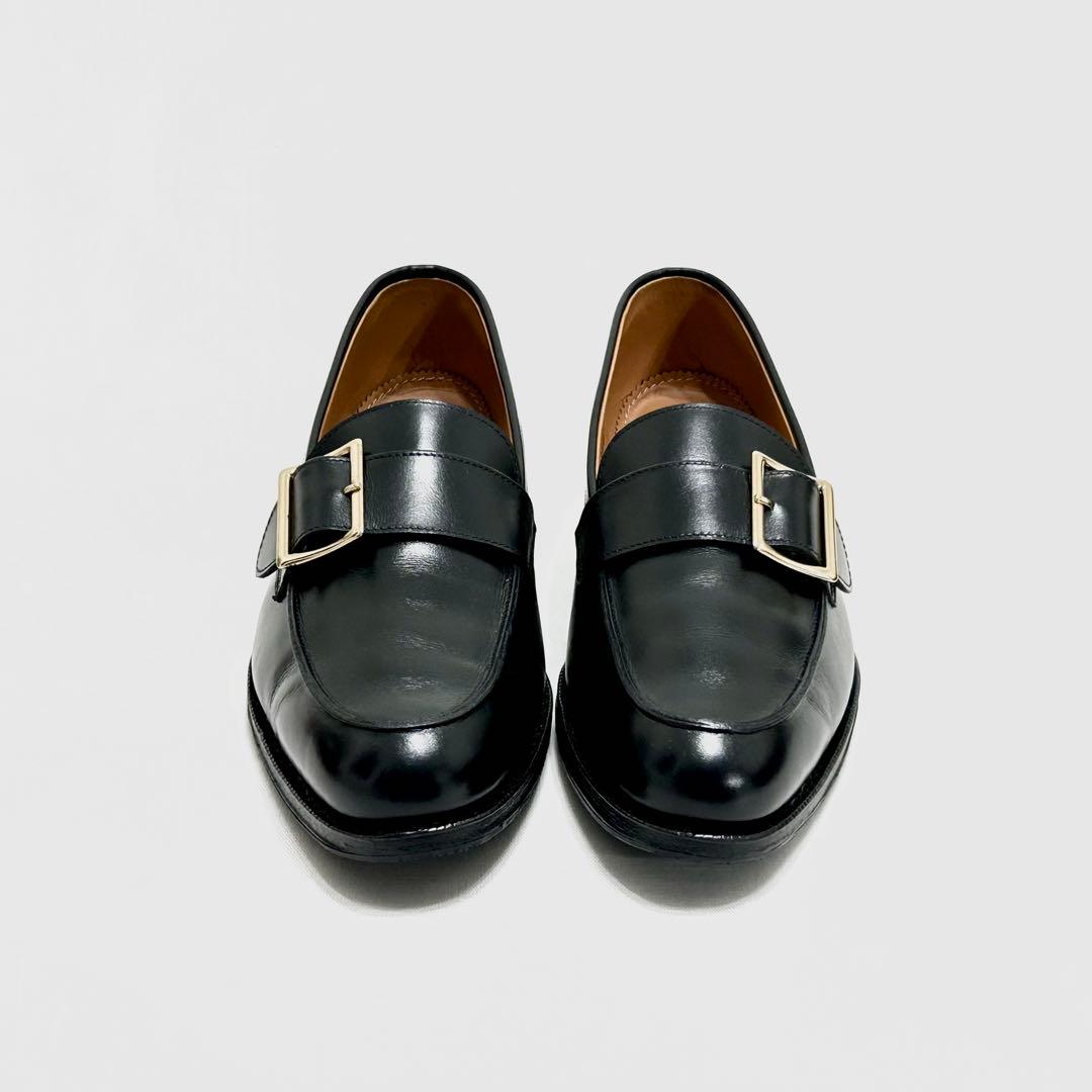 ■裏張り新品 定4万 ジャランスリワヤ 4 23 36 ローファー 黒 バックル