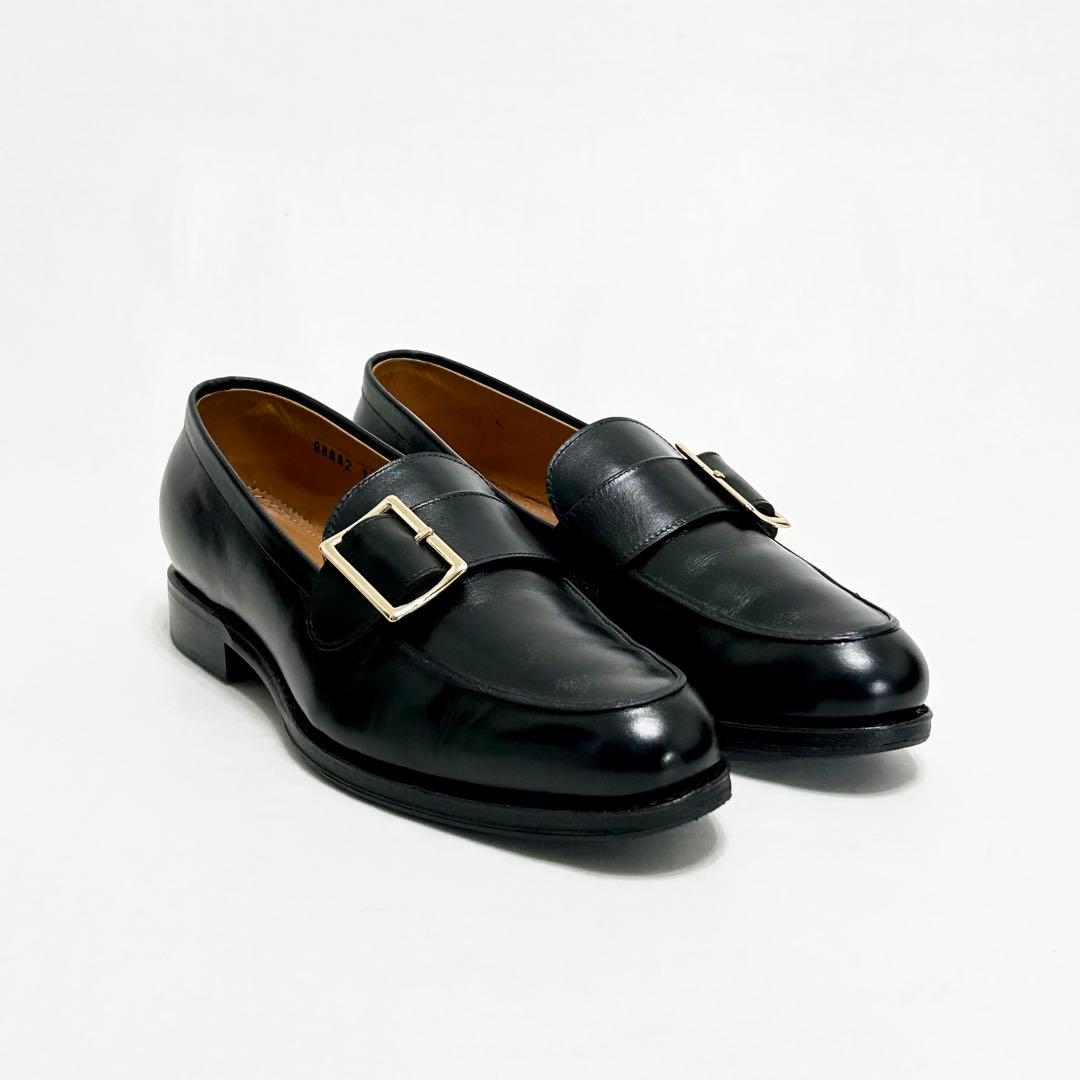 ■裏張り新品 定4万 ジャランスリワヤ 4 23 36 ローファー 黒 バックル