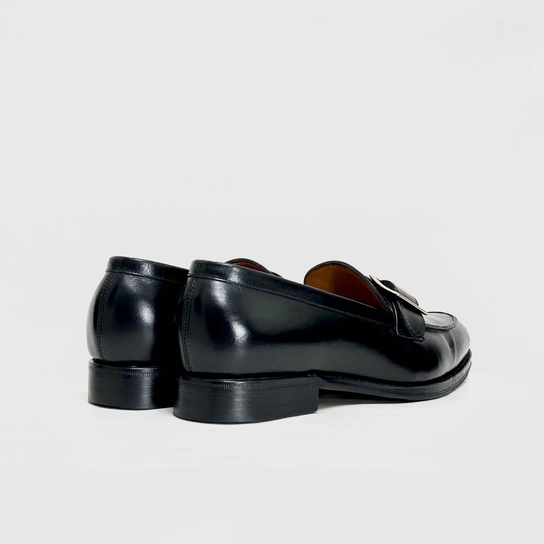 ■裏張り新品 定4万 ジャランスリワヤ 4 23 36 ローファー 黒 バックル