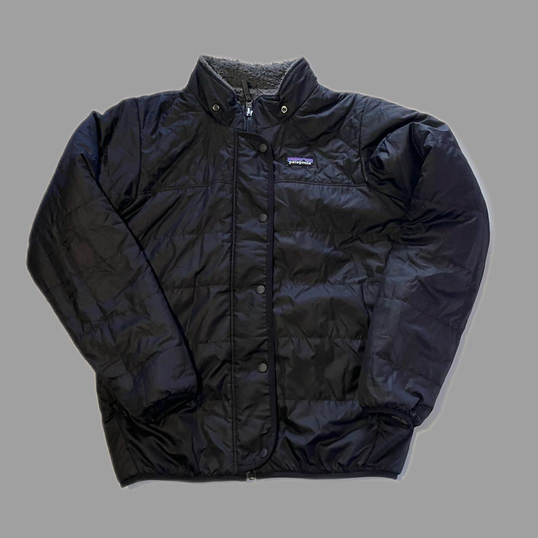 Patagonia フリースダウンジャケット　リバーシブル　ボア　フード着脱　S