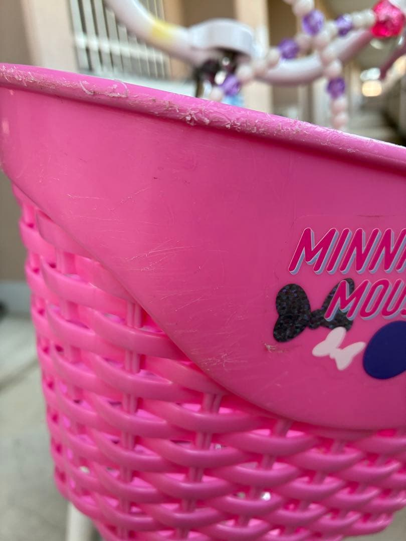 【引取限定】 16インチ　ミニーマウスポルカドット　子供用自転車