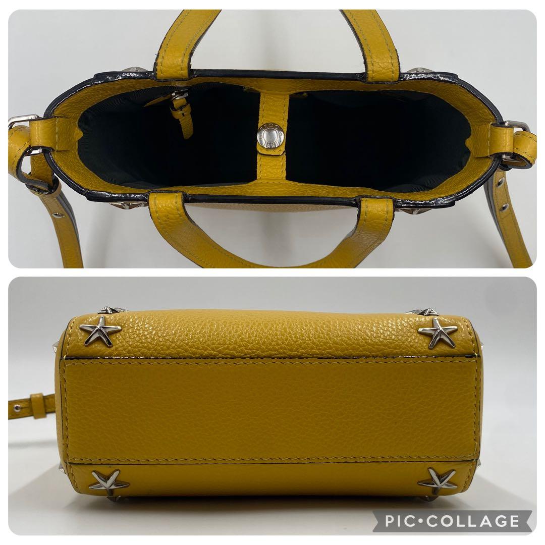 ジミーチュウ ブリア スタースタッズ 2WAY ミニ ハンドバッグ ショルダー