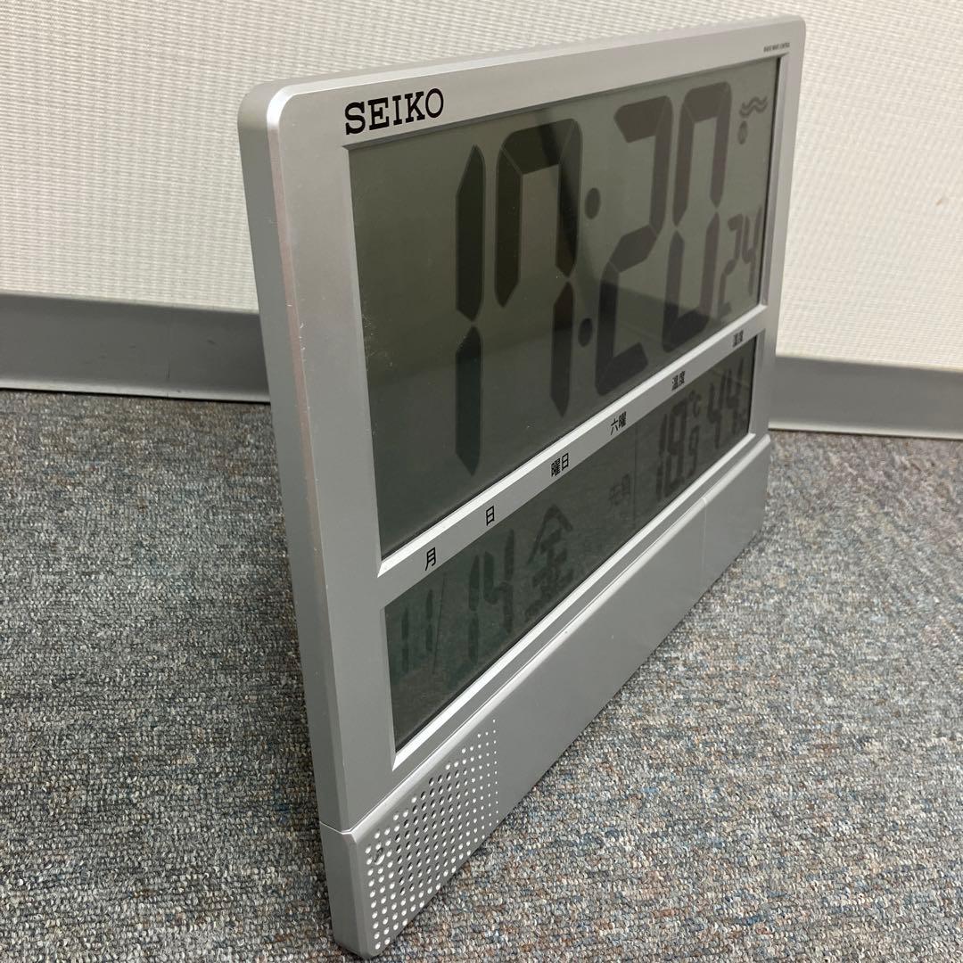 SEIKO デジタル温湿度計付き時計 SQ434S