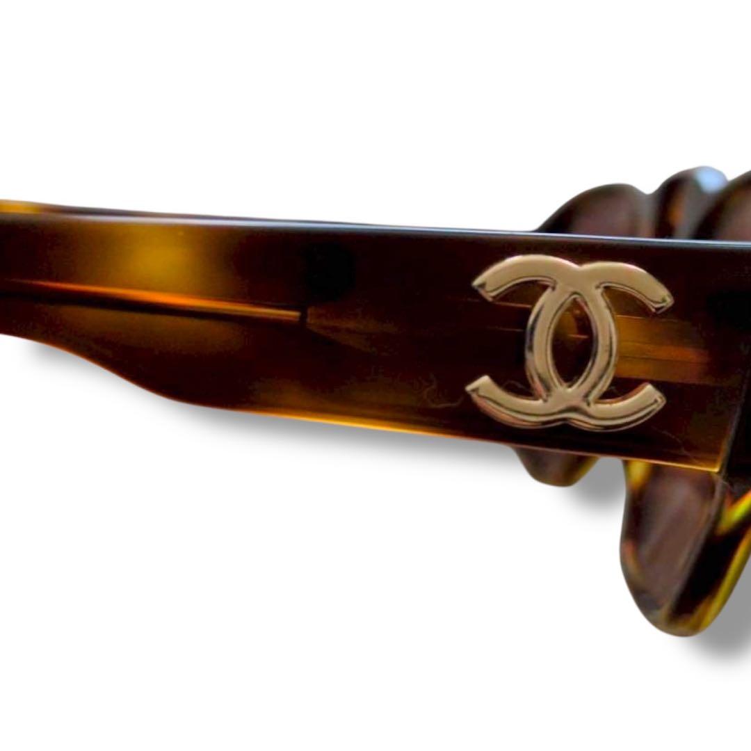 美品　シャネル　CHANEL ココマーク　サングラス　91235 べっ甲