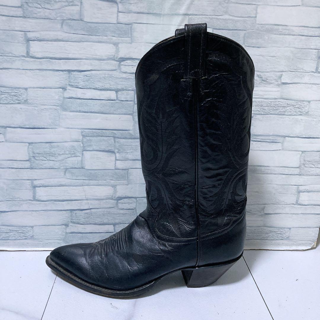 トニーラマ ウエスタンブーツ USA カウボーイ 本革 ブラック 黒 27