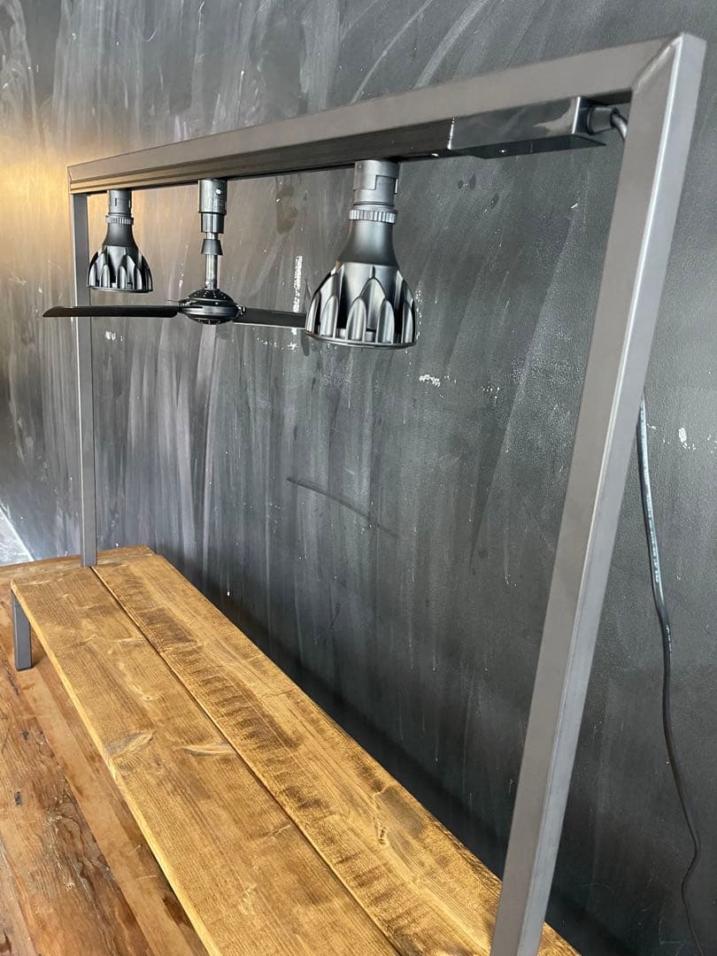 ダクトレール付！　植物棚　アイアンシェルフ　ボタニカルシェルフ　アガベ　塊根植物