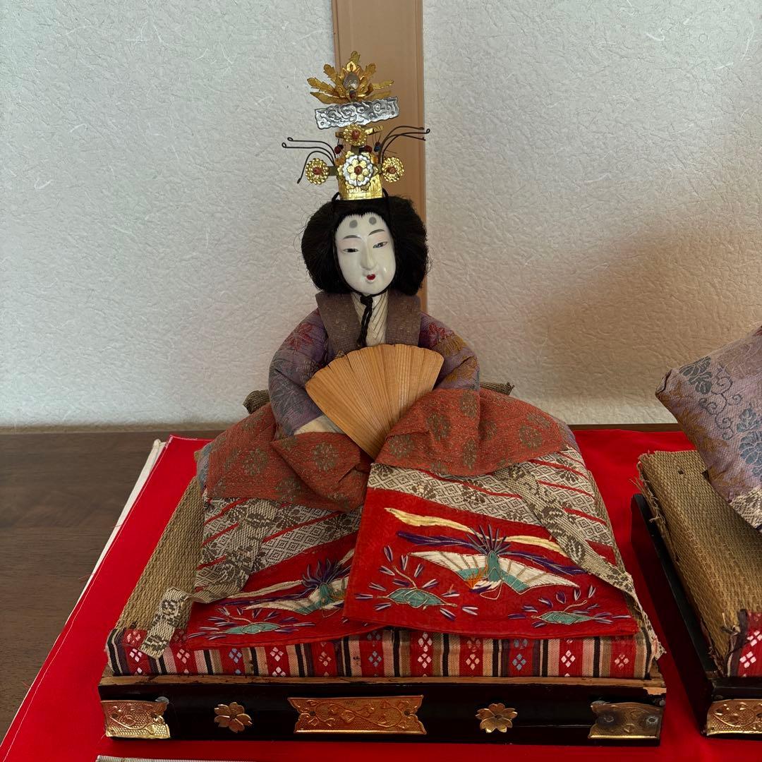 大正 昭和初期 雛人形 アンティーク 骨董 レトロ 戦前 ひな人形