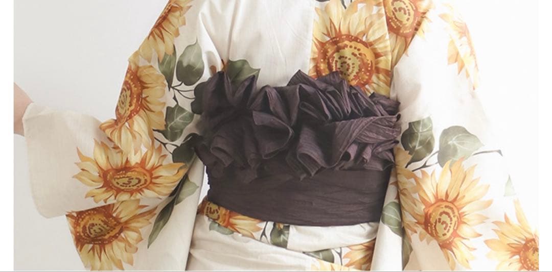 夏色　ひまわり　浴衣　6点セット　新品未使用　向日葵しらべ