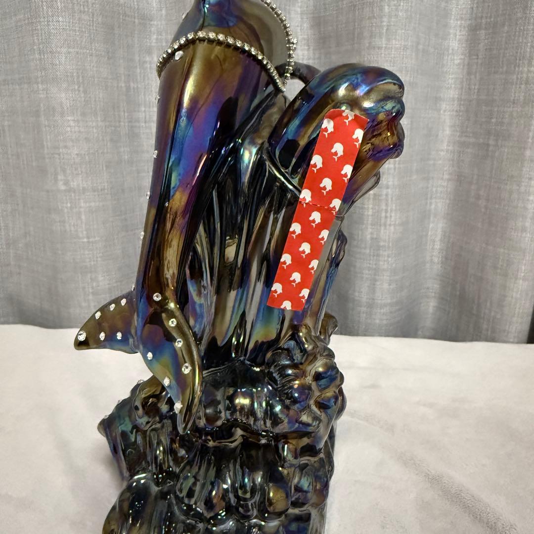 ブラックドルフィン新品未開封 ダイヤ4石 鑑定書付き　ブランデー