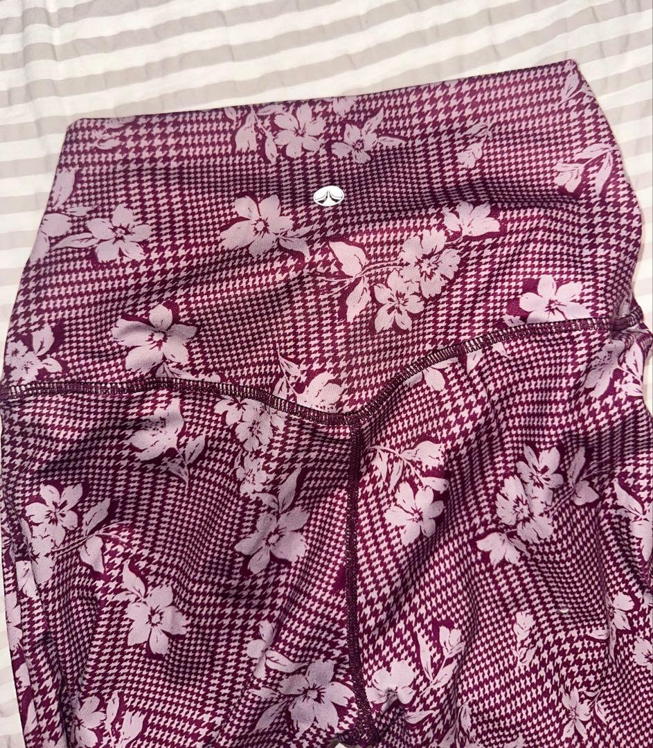 SUKALA チェッククロスレギンス チェックビスチェ S ベリー 上下セット