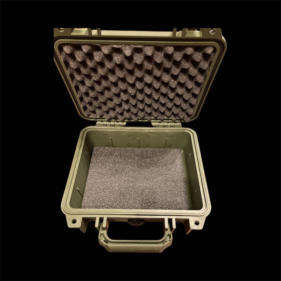 ペリカン1200case防水セキュリティケース オリーブグリーン新品