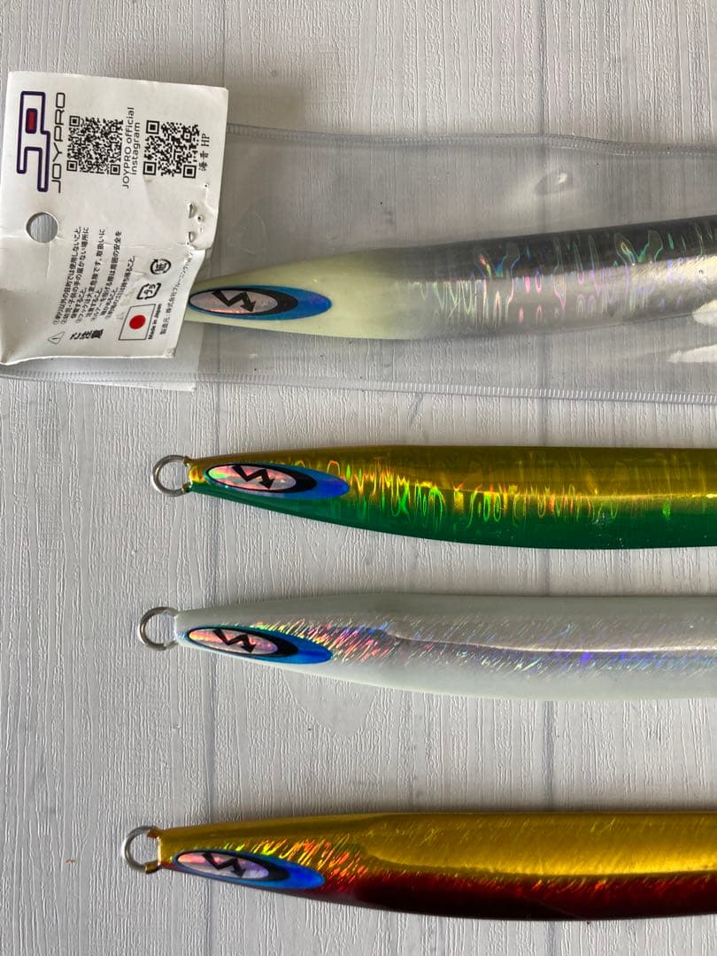 未使用　釣具　メタルジグ 240g シルバー 緑　アカキン　ヒラマサ　オフショア