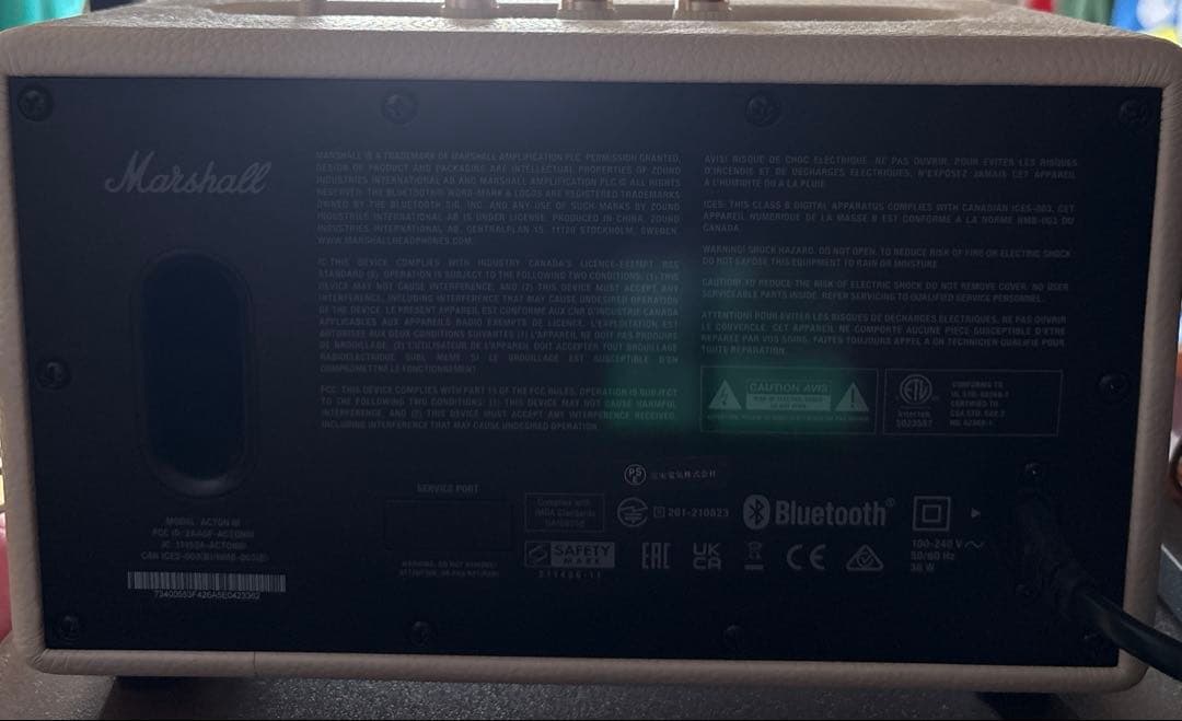 Marshall ACTON III スピーカー クリーム　元箱付き