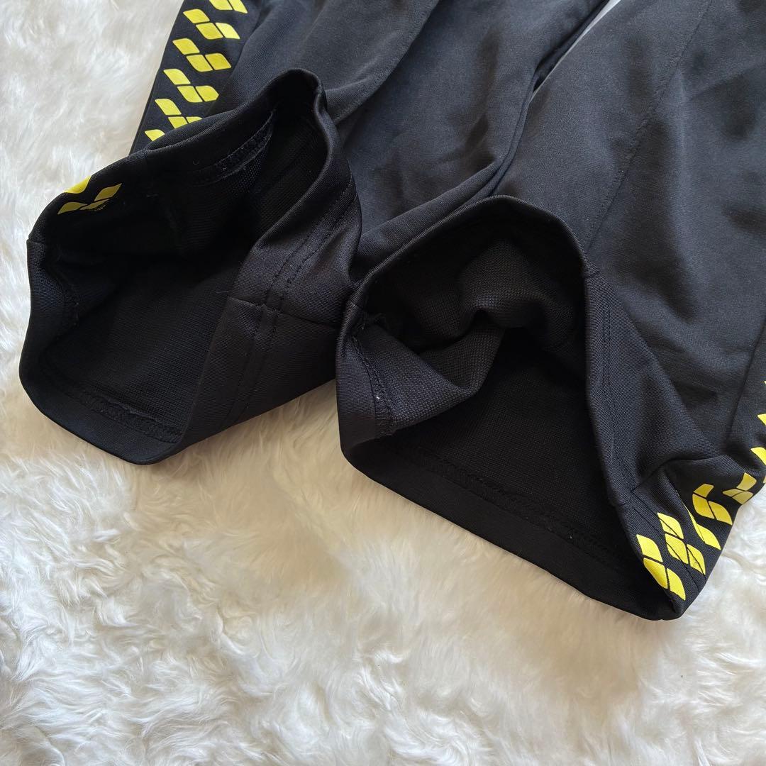 希少XL・美品✨arena ジャージ 上下セット　Oサイズ　ロゴライン　黒