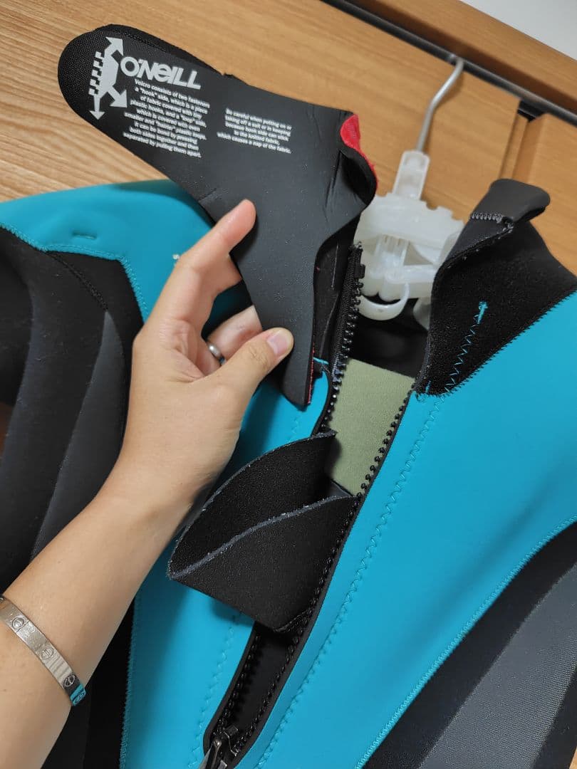 O'Neill セミドライ　サーフィン　ウェットスーツ グレー/ターコイズ