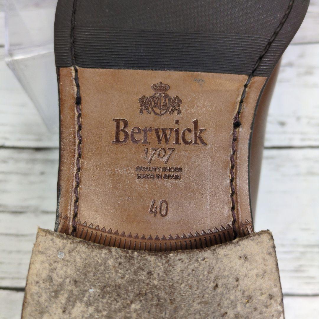s*o様 良品【Berwick】バーウィック ブラウン ストレートチップ40 2
