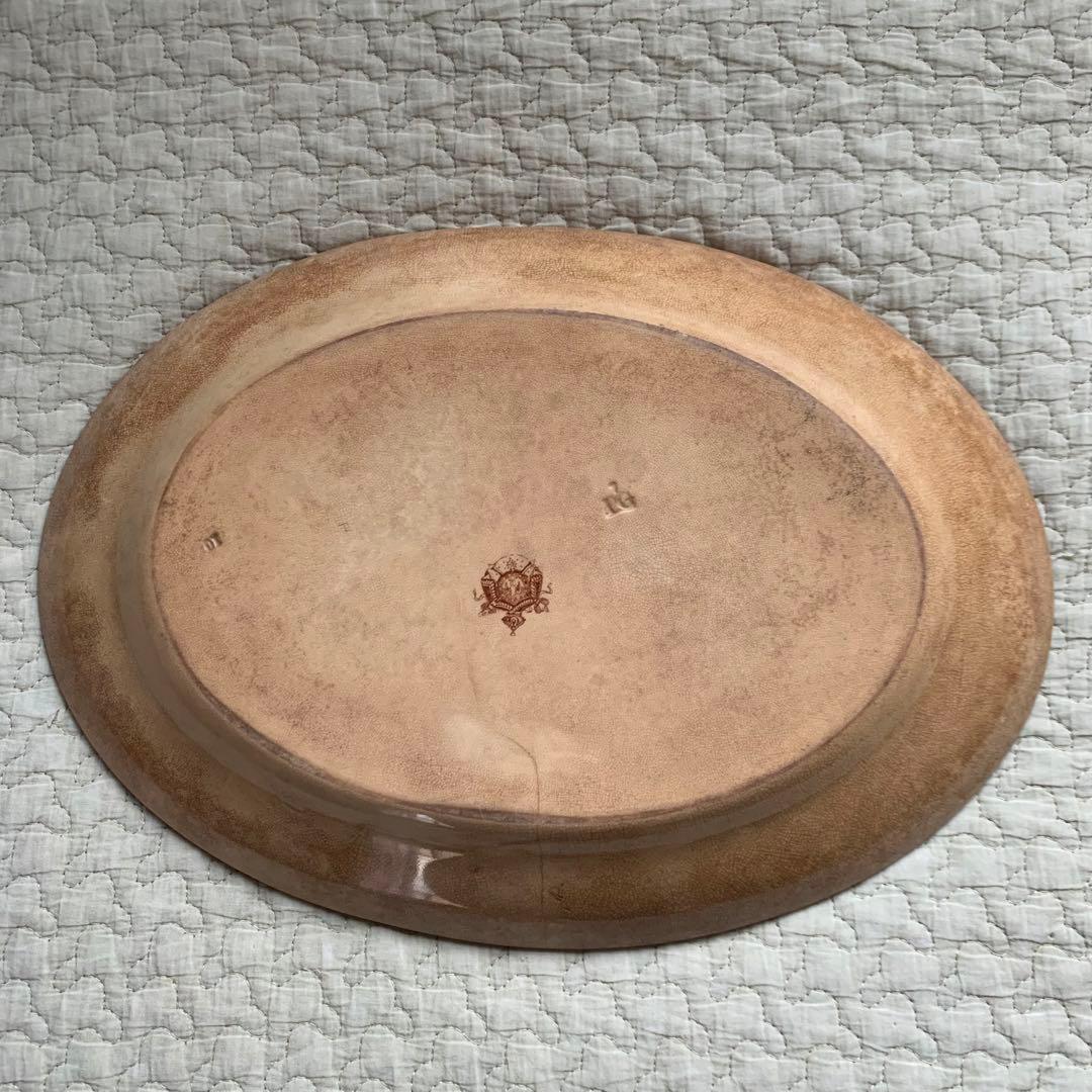 フランスアンティーク　楕円皿