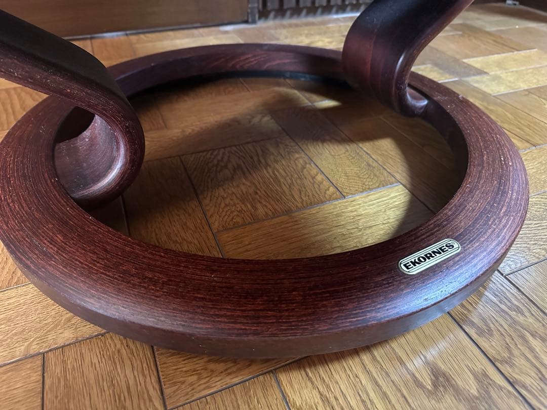 【値下げ】EKORNES エコーネス　ブラックレザー リクライニングソファ