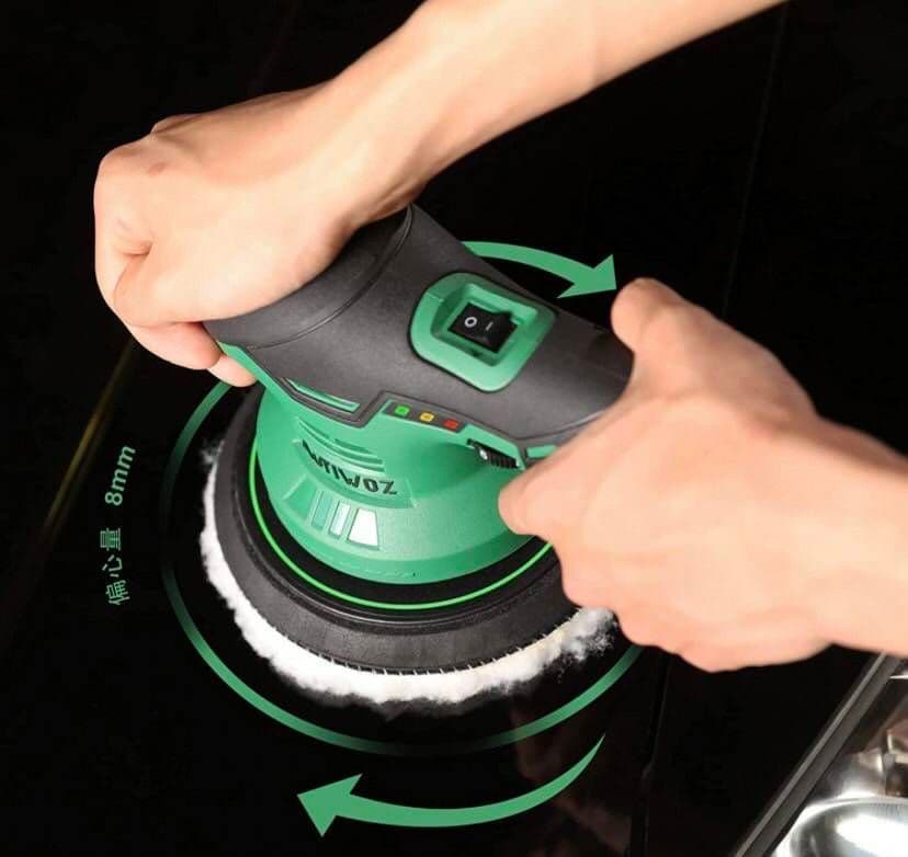 12V ポリッシャー 充電式 6段変速 バッテー 2個付 車磨き 艶出し 傷消し