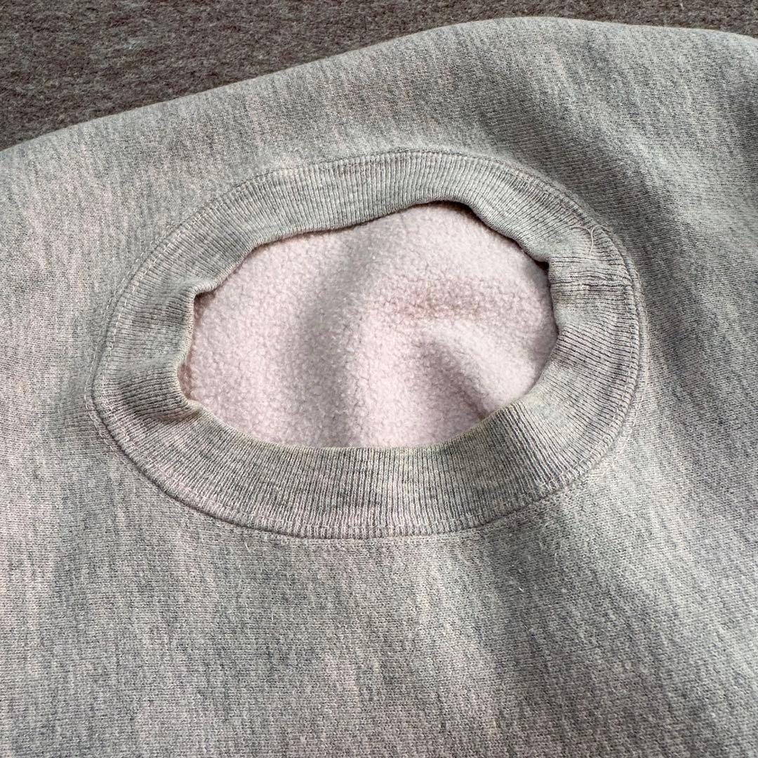 Champion リバースウィーブ ピンク灰 目無 トリコ USA製 80s