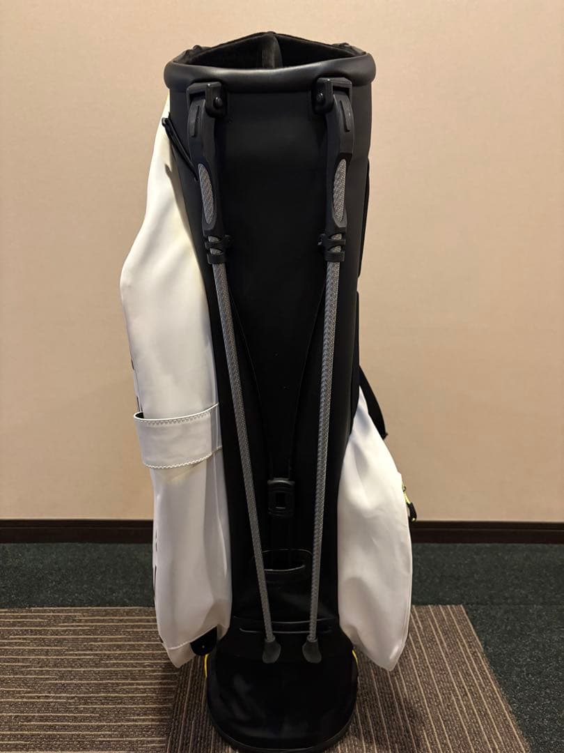 Vessel スタンドキャディバッグ ホワイト/イエロー/ベゼル