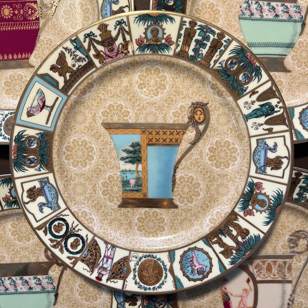 グッチヴィンテージ風デザイン皿5枚セット