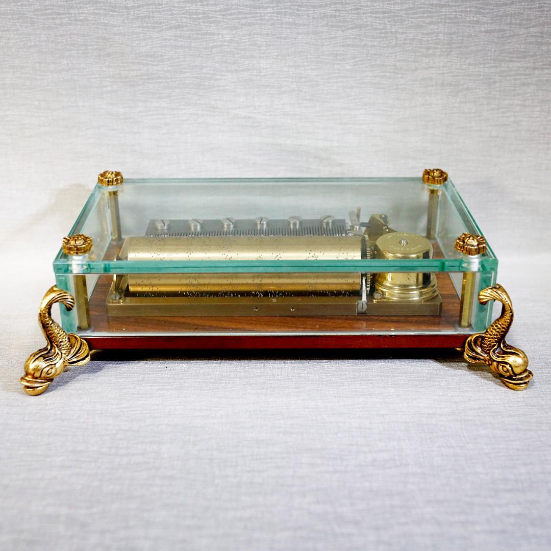 リュージュ 高級オルゴール クリスタル ７２弁 ベートーベン ３メロディー