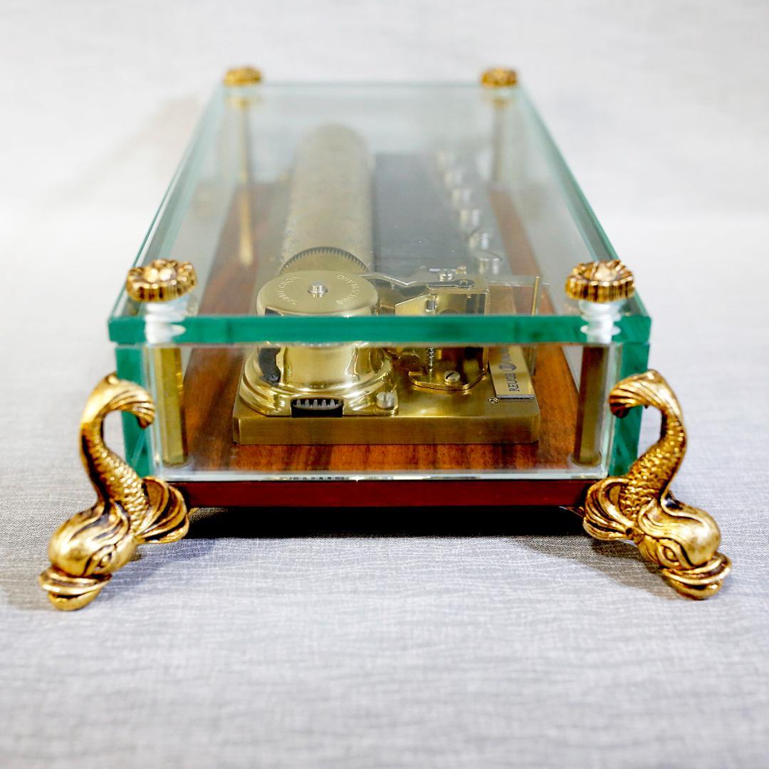 リュージュ 高級オルゴール クリスタル ７２弁 ベートーベン ３メロディー