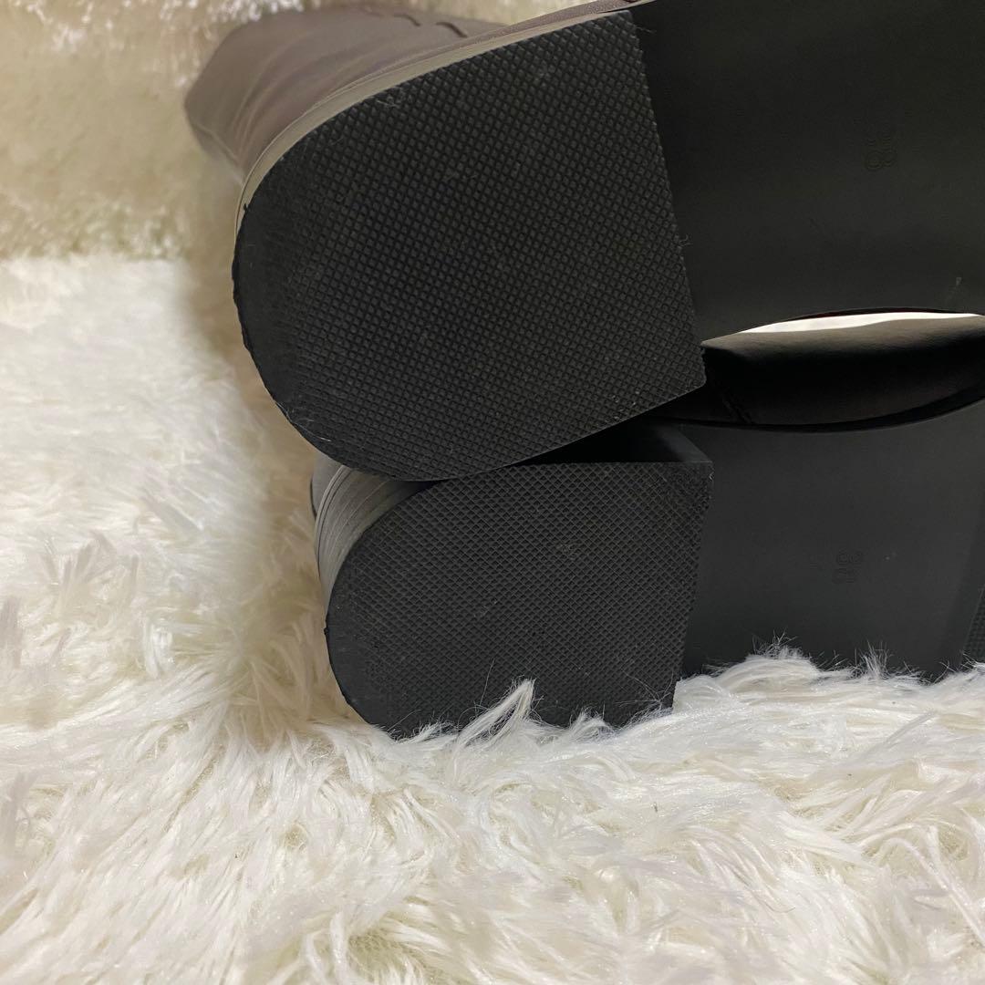 ✨REMME✨本革牛革サイドジップ レメ ブーツSLOBE IENA こげ茶箱付