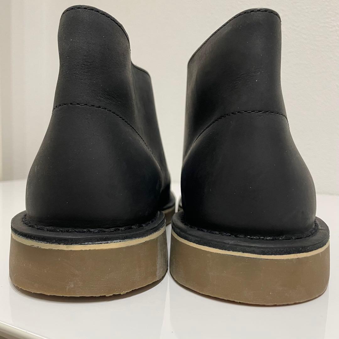 [クラークス] チャッカブーツ シェプトン ブラック レザー 24.5cm