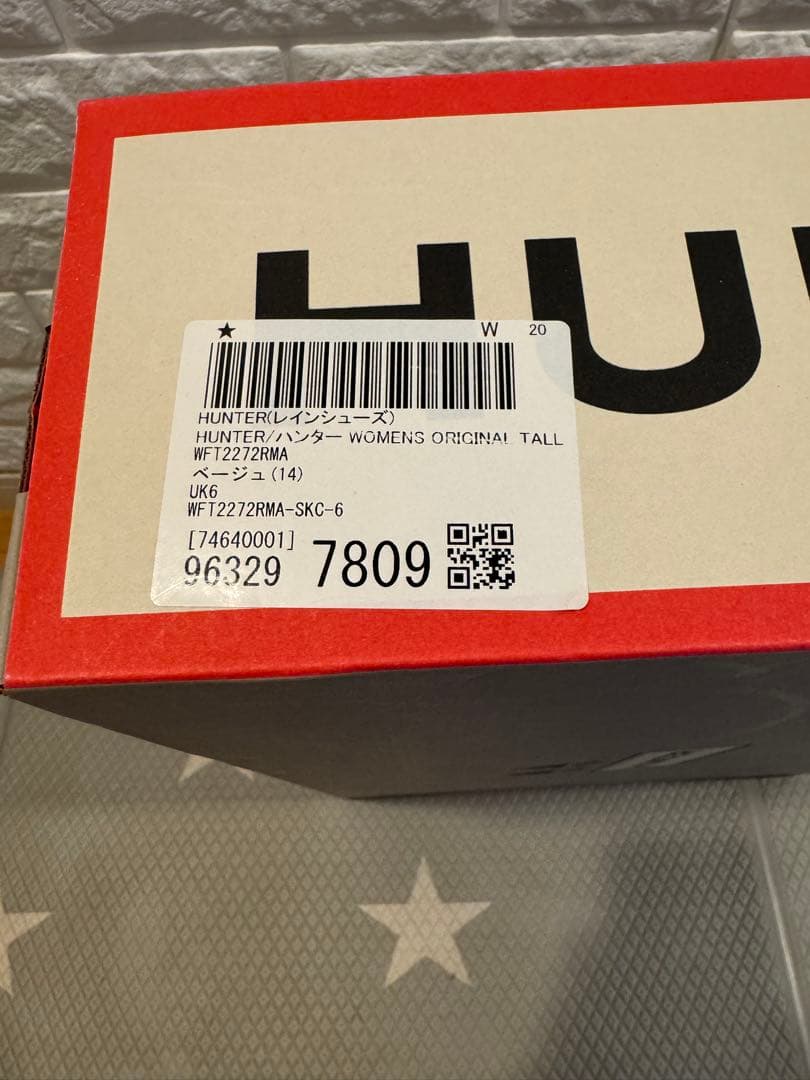 HUNTER WOMENS ORIGINAL TALL レインブーツ UK 6