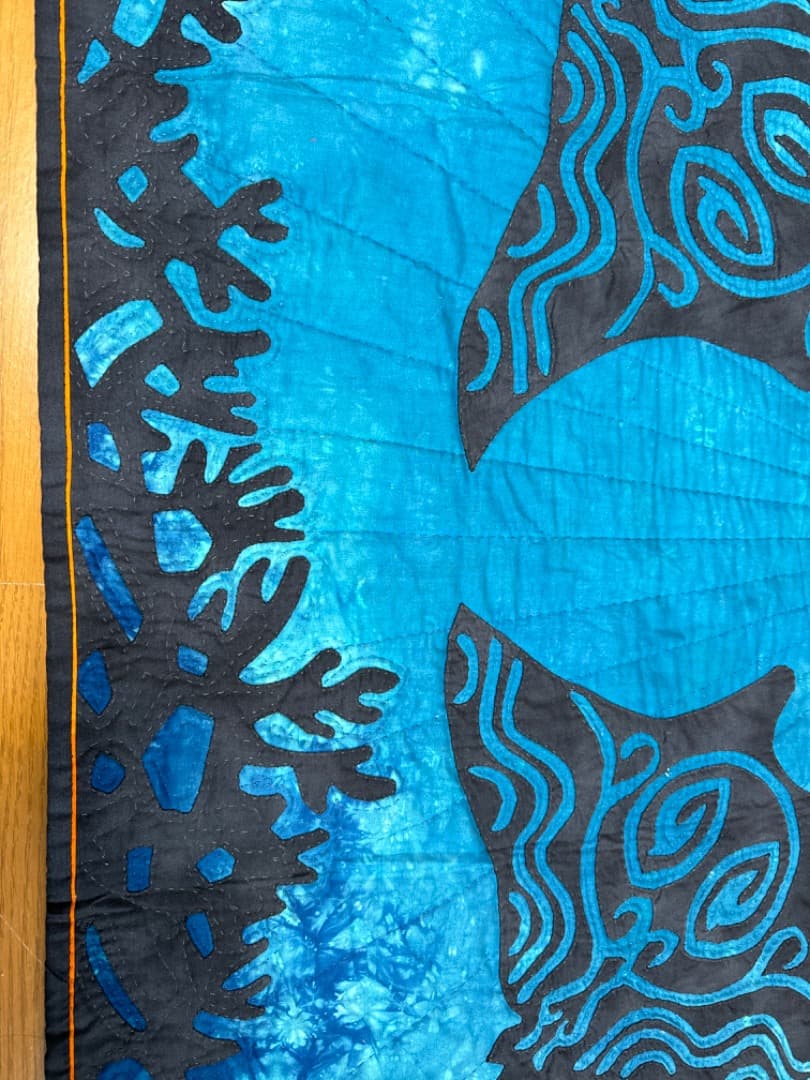 ハワイアンキルトタペストリー♡♡マンタ