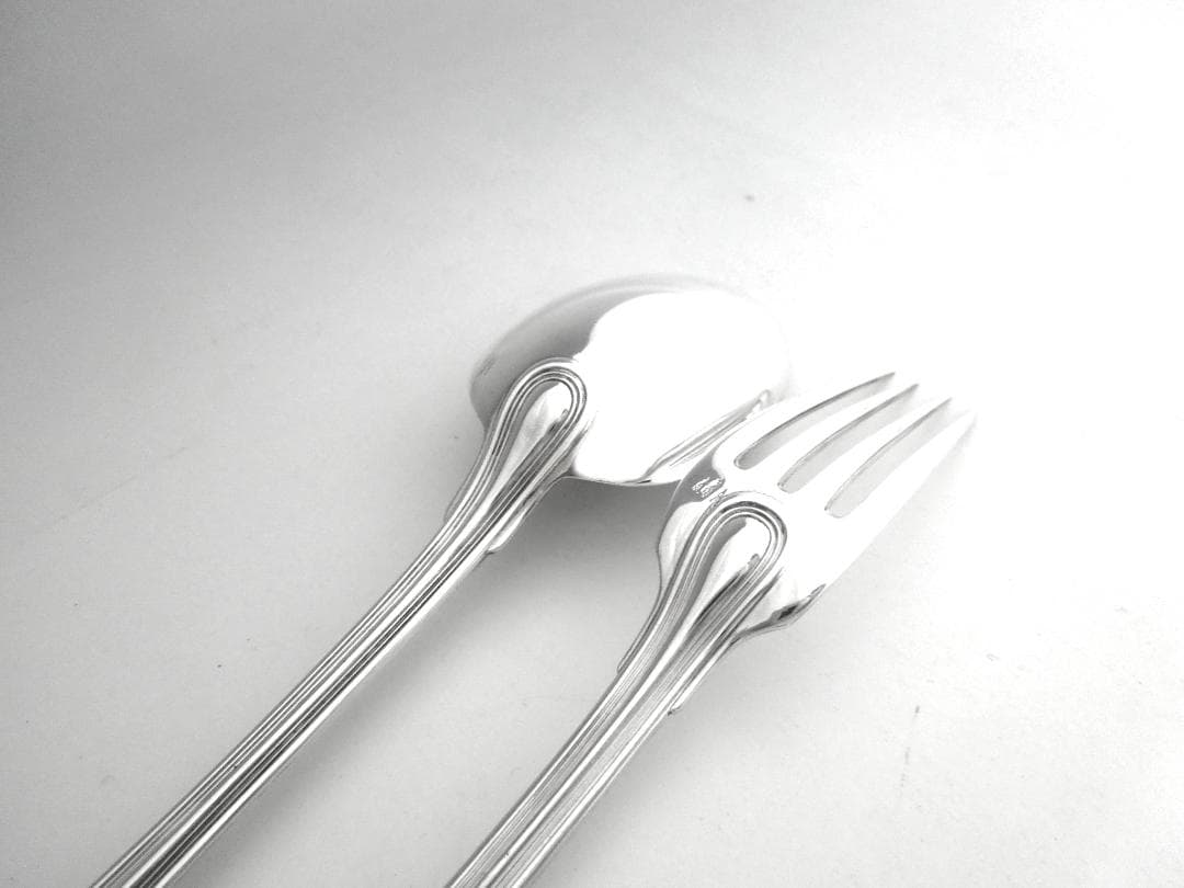 Christofle 　シルバースプーン&フォーク　純銀　クリストフル