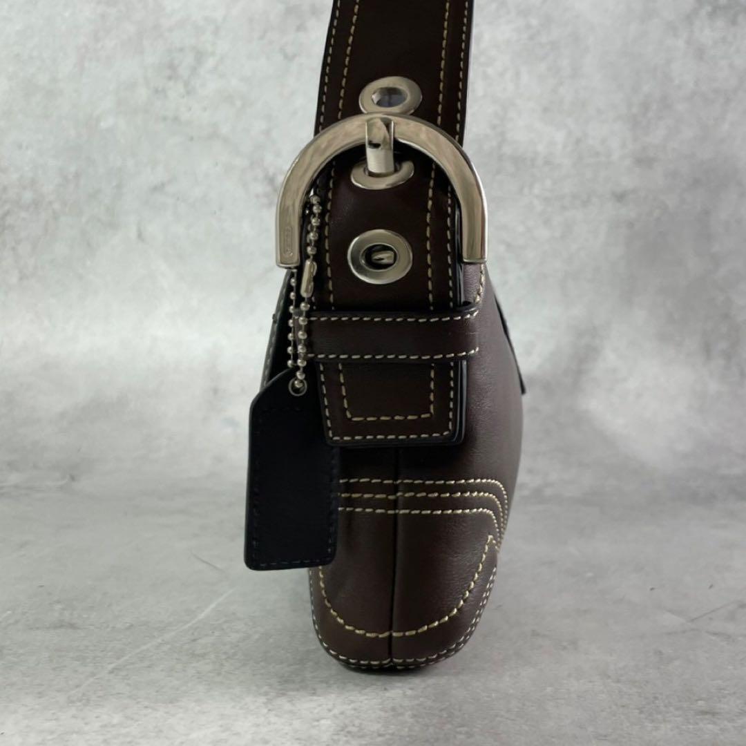 座日✨ COACH ソーホー ワンショルダーバッグ 茶色 レザー