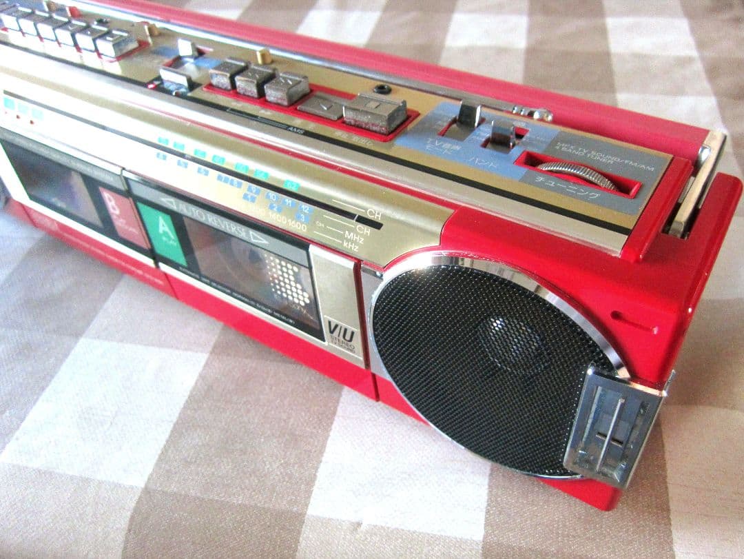 ☆SONY ダブルカセット CFS-W90 赤イイのが可愛い*