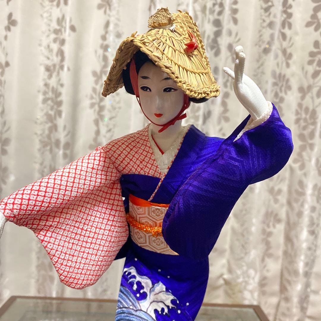 レトロ　佐渡おけさ　人形　　高さ45㎝　美品