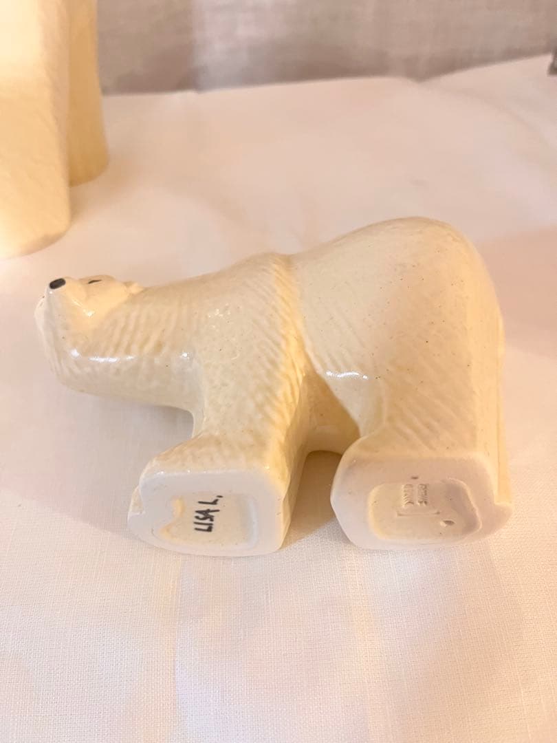 訳あり リサラーソン シロクマ親子セット